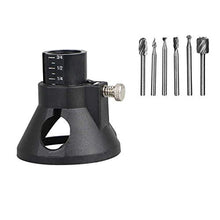 Load image into Gallery viewer, 6pc HSS Routing Router Bits Burr with Drill Carving Rotary Locator Set Suit Dremel & Rotary Too