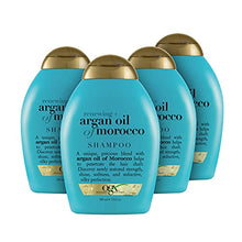 Load image into Gallery viewer, OGX Renewing and Cold-Pressed Argan Oil of Morocco Hydrating Shampoo, to Help Moisturize, Soften & Strengthen Hair, Paraben & Sulfate Free Surfactants, Floral, 52 Oz, Pack of 4