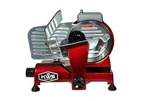 Load image into Gallery viewer, KWS MS-6RS Premium 200w Electric Meat Slicer 6-Inch in Red Stainless Steel Blade, Frozen Meat Deli Meat Cheese Food Slicer Low Noises Commercial and Home Use