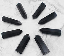 Load image into Gallery viewer, Luckeeper Healing Crystal Wands | 2" Clear Quartz Crystal Wand & Rose Quartz Crystal Points,Black Obsidian| 6 Faceted Reiki Chakra Meditation Therapy