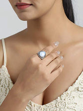 Load image into Gallery viewer, YoTreasure Rainbow Moonstone Ring 925 Sterling Silver Jewelry (11)