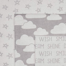 Load image into Gallery viewer, Hudson Baby Unisex Baby Cotton Flannel Receiving Blankets, Gray Clouds, One Size