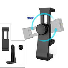 Load image into Gallery viewer, Lontree Universal Phone Holder, Cell Phone Holder Mount Adapter Smartphone Tripod Adapter Rotates Vertical/Horizontal Bracket with Clamp for iPhone, Andriod, Camera Stand (Style 2)