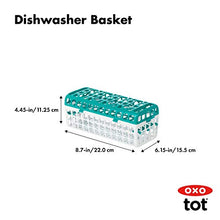 Load image into Gallery viewer, OXO Tot Dishwasher Basket for Bottle Parts & Accessories, Teal