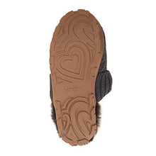 Load image into Gallery viewer, Jessica Simpson Women's Soft Cable Knit Slippers with Indoor/Outdoor Sole, Charcoal, Large