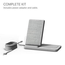 Load image into Gallery viewer, iOttie iON Wireless Duo 10W Stand + 10W Pad Qi-Certified Charger Compatible with iPhone and Samsung Galaxy | Includes Power Cable & Adapter | Light Grey