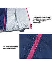 Load image into Gallery viewer, Little Donkey Andy Women's Waterproof Cycling Bike Jacket with Hood, Running Rain Jacket, Windbreaker, Ultralight Packable Navy Size S