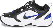 Load image into Gallery viewer, Nike Men's Air Monarch IV Cross Trainer, Black/Black-White-Racer Blue, 12 Regular US