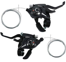 Load image into Gallery viewer, Shifter ST-EF51 3x7 Speed Shifter Brake Lever Combo 21 Speed Shifter Set and Brake Levers with Inner Cables for Shimano Bicycle Mountain Bike by KAKO
