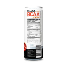 Load image into Gallery viewer, CELSIUS BCAA +Energy Sparkling Post-Workout Recovery & Hydration Drink, Slim Can, Blood Orange Lemonade, 12oz (Pack of 12), 144 Fl Oz