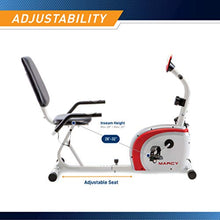 Load image into Gallery viewer, Marcy Recumbent Exercise Bike with Magnetic Resistance and Pulse Sensor NS-908R