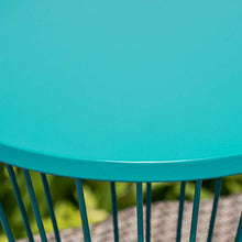 Load image into Gallery viewer, Christopher Knight Home Lassen Outdoor 16" Iron Side Table, Matte Teal