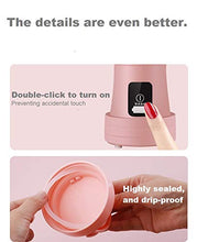 Load image into Gallery viewer, Portable Blender, Telescopic Personal Blender for Shakes and Smoothies, Mini Jucier Cup USB Rechargeable Strong Power Small Blender for Home Office Sports Travel Outdoors (pink)