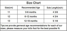 Load image into Gallery viewer, COSANKIM Infant Baby Boys Girls Shoes Anti-Slip Leather Soft Sole Canvas Sneakers Toddler Newborn First Walker Crib Shoes, 6-12 Months Infant, 02 Jeans Baby Shoes