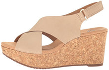 Load image into Gallery viewer, Clarks Women's Annadel Eirwyn Wedge Sandal, Sand, 8.5 M US