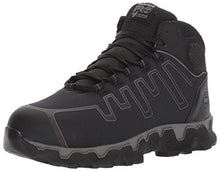 Load image into Gallery viewer, Timberland PRO Men's Powertrain Sport Mid Alloy Safety Toe Electrical Hazard Industrial & Construction Shoe, Black Ripstop Nylon, 12 Wide