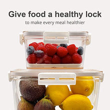 Load image into Gallery viewer, OCOSOLO Vegetable Storage Containers for Fridge, Produce Saver Containers Refrigerator Organizer Bins,BPA-Free Plastic Produce Keepers with Lid & Colander for Fruits, Salad, Lettuce, Berry (3 Pack)