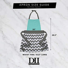 Load image into Gallery viewer, DII Skirted Apron 100% Cotton Protect Your Clothing While Entertaining, Cooking or Cleaning with This Trendy, Fashionable Kitchen Staple, One Size Fits Most, Chevron