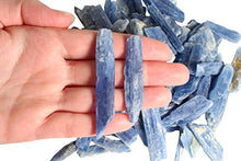 Load image into Gallery viewer, Dey Designs 1/2 LB Blue Kyanite Blades for Jewelry Making - Natural Blue Kyanite Fans Shard - Healing Crystals, Polishing, Wire Wrapping, Wicca & Reiki Crystal Healing