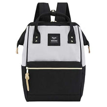 Load image into Gallery viewer, Himawari Laptop Backpack Travel Backpack With USB Charging Port Large Diaper Bag Doctor Bag School Backpack for Women&Men(9001-Gray&Black)