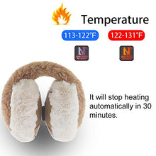 Load image into Gallery viewer, Heated Ear Warmer for Winter Women & Men Running, Electric Ear Muff Soft & Warm, Ear Covers for Cold Weather