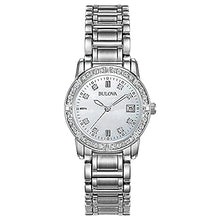 Load image into Gallery viewer, Bulova Classic Quartz Ladies Watch, Stainless Steel Diamond , Silver-Tone (Model: 96R105)
