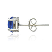 Load image into Gallery viewer, Sterling Silver Genuine Kyanite 6x4mm Oval Stud Earrings