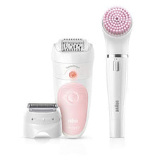 Load image into Gallery viewer, Braun Epilator Silk-épil 5 5-895, Hair Removal for Women, Shaver & Trimmer, Rechargeable, Cordless, Wet & Dry, Cleansing Brush, Beauty Kit & 5 extras