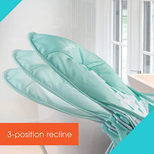 Load image into Gallery viewer, Summer Deluxe Baby Bather with Warming Wings (Green Triangle) - Bath Support for Use in the Sink or Bathtub - Includes 3 Reclining Positions
