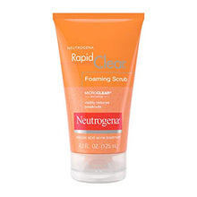 Load image into Gallery viewer, Neutrogena Rapid Clear Foaming Exfoliating Facial Scrub with Salicylic Acid Acne Medicine For Breakouts and Acne-Prone Skin, 4.2 fl. oz