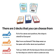 Load image into Gallery viewer, Spin The Bottle - Party Card Game for Adults. are You Ready for Endless Laughs and Crazy Dares? 3 Different Stages with 200 Cards Included.