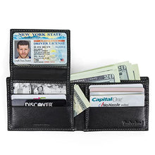 Load image into Gallery viewer, Timberland Men's Genuine Leather RFID Blocking Passcase Security Wallet, black, One Size