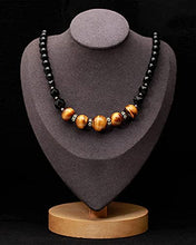 Load image into Gallery viewer, Jewever Tiger Eye and Black obsidian Crystal Necklaces for Women Energy Gemstone Healing Crystal Necklace Beads Natural Stone Mens Necklaces Unisex