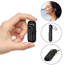 Load image into Gallery viewer, Unlocked Bluetooth Mini Mobile Phones-BM70 GSM Bluetooth Handset Phone Earphone Dialer Support Nano SIM Card 0.66inch(Black)