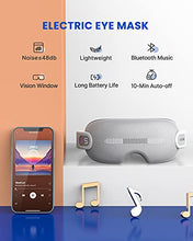 Load image into Gallery viewer, Eye Massager, RENPHO Music Rhythm Eye Mask with Bluetooth, Vision Window and 16 Silicone Massage Heads, 5 Modes Vibrating Massage Eyes for Eye Relax, Dry Eyes, etc. After Overuse Computer or Phone