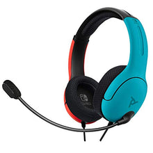 Load image into Gallery viewer, PDP Gaming LVL40 Stereo Headset with Mic for Nintendo Switch - PC, iPad, Mac, Laptop Compatible - Noise Cancelling Microphone, Lightweight, Soft Comfort On Ear Headphones - Mario Red & Blue