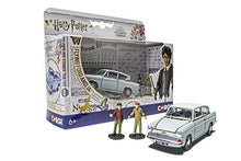 Load image into Gallery viewer, Corgi Harry Potter Flying Ford Anglia with Harry & Ron from The Chamber of Secrets 1:43 Diecast Display Model CC99725, Light Blue
