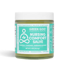 Load image into Gallery viewer, Green Goo Breastfeeding Essentials Nursing Cream, Lanolin Free Nipple Cream for Breastfeeding (4 Ounce Jar)