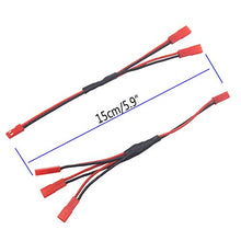 Load image into Gallery viewer, Share Goo 4PCS JST Plug Splitter,JST Male Female Y Cable,JST Y Parallel Adapter Splitter Harness Compatible with Traxxas TRX-4 1/10 RC Car Crawler ESC Battery Motor Cooling Fan,15CM/5.9"
