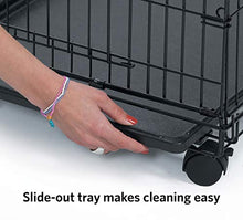 Load image into Gallery viewer, MidWest Cat Playpen / Cat Cage Includes 3 Adjustable Resting Platforms, Removable Leak-Proof Pan, Easy 2-Door Top / Bottom Access & 4-locking Wheel Casters