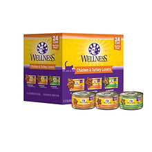 Load image into Gallery viewer, Wellness Chicken & Turkey Lovers Minced and Gravies Variety Pack, 3 oz (Pack of 24)