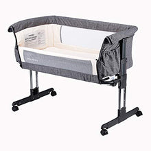 Load image into Gallery viewer, Mika Micky Bedside Sleeper Easy Folding Portable Crib,Grey