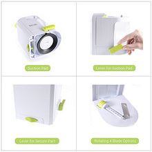 Load image into Gallery viewer, Spiralizer Vegetable Slicer (4-in-1 Rotating Blades) Heavy Duty Veggie Spiralizer with Strong Suction Cup, Zucchini Spiral Noodle/Zoodle/Spaghetti/Pasta Maker ( Recipe Book and Cleaning Brush)