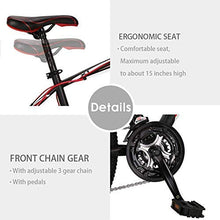 Load image into Gallery viewer, PanAme Mountain Bike 26 Inches Outroad 21 Speed Suspension Fork Anti-Slip Bicycle with Dual Disc Brake and High Carbon Steel Frame for Men and Women, Red