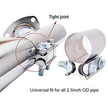 Load image into Gallery viewer, EVIL ENERGY 2.5 Inch Butt Joint Exhaust Band Clamp Bundle with Lap Joint Exhaust Band Clamp