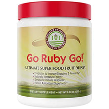 Load image into Gallery viewer, GO Ruby GO! - Nutritional Red Superfood Powder Juice, Loaded with 42 Plant-Based Antioxidants & Fruit Extracts, Effective Probiotics, Fortifying & Healthy Superior Energy, Better Immunity & Digestion