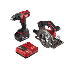 Load image into Gallery viewer, SKIL 2-Tool Combo Kit: PWRCore 20 Brushless 20V Cordless Drill Driver and Cordless Circular Saw, Includes 4.0Ah Lithium Battery and PWRJump Charger - CB743901