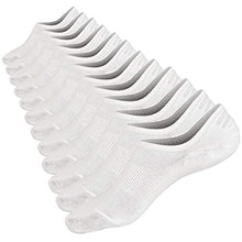 Load image into Gallery viewer, Men&Women No Show Low Cut Socks Cotton No See invisible Non-Slide White Socks 6 Pack