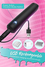 Load image into Gallery viewer, Bullet Vibrator with Angled Tip for Precision Clitoral Stimulation, Discreet Rechargeable Lipstick Vibe with 10 Vibration Modes Waterproof Nipple G-spot Stimulator Sex Toys for Women