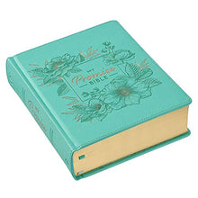 Load image into Gallery viewer, KJV Holy Bible, My Promise Bible, Faux Leather Hardcover w/Bible Tabs, Coloring Stickers, Ribbon Markers, King James Version, Teal